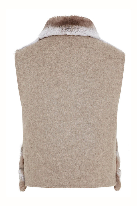 Rexkaninchenfell-Gilet