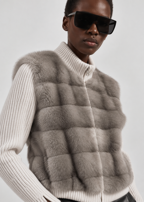 Cashmere and Mink Jacket