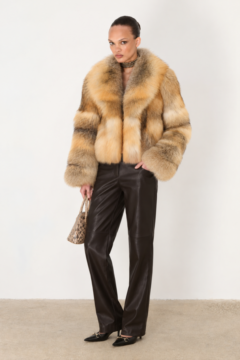 Gold Fox Fur Coat