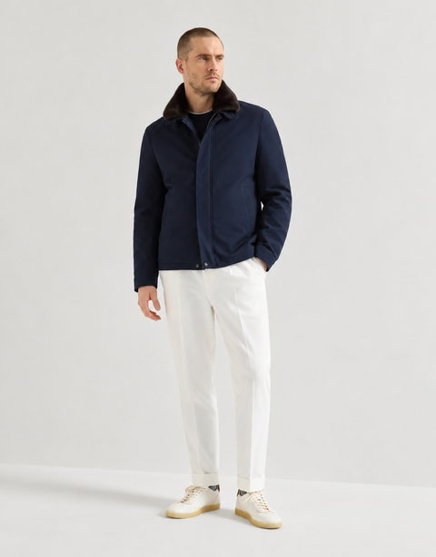 Herrenjacke mit Nerzpelzfutter