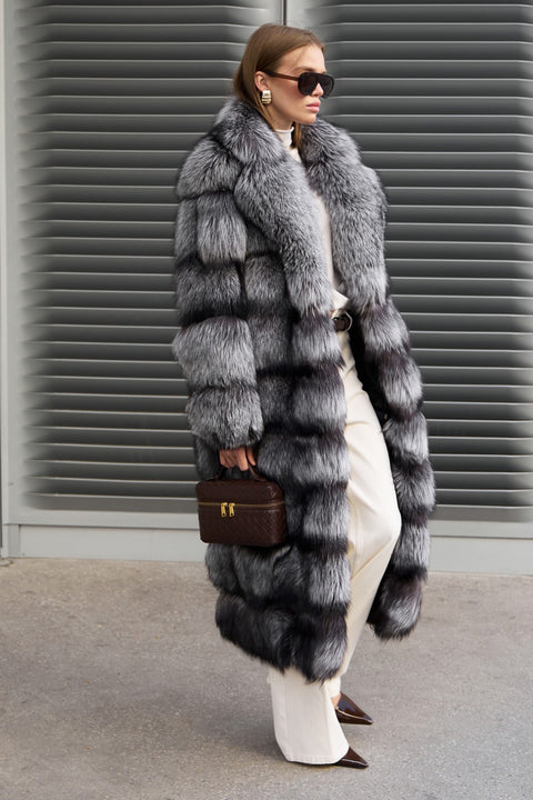 Long Fox Fur Coat