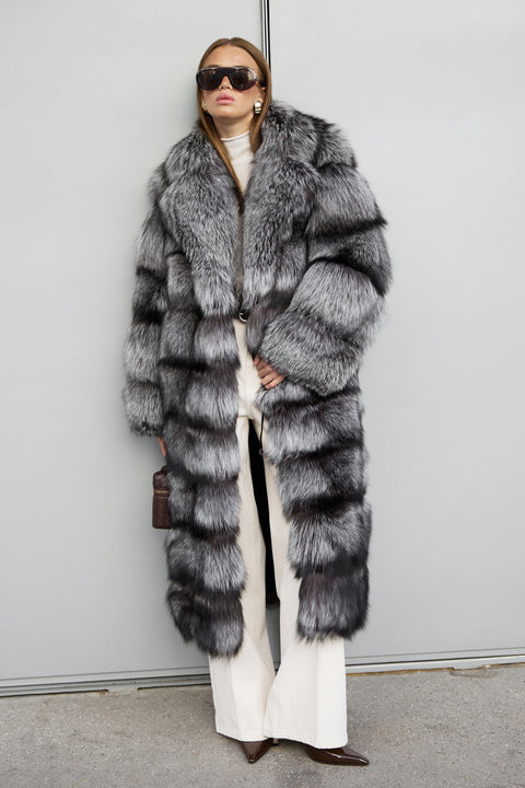 Long Fox Fur Coat