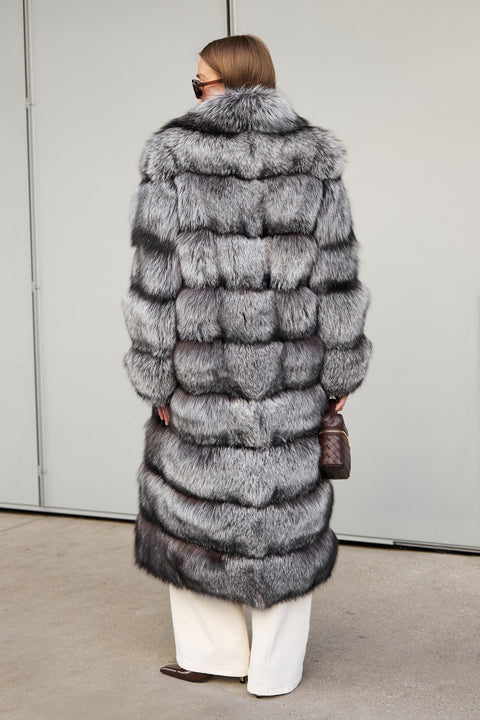 Long Fox Fur Coat
