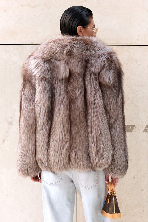 Short Fox Fur Coat