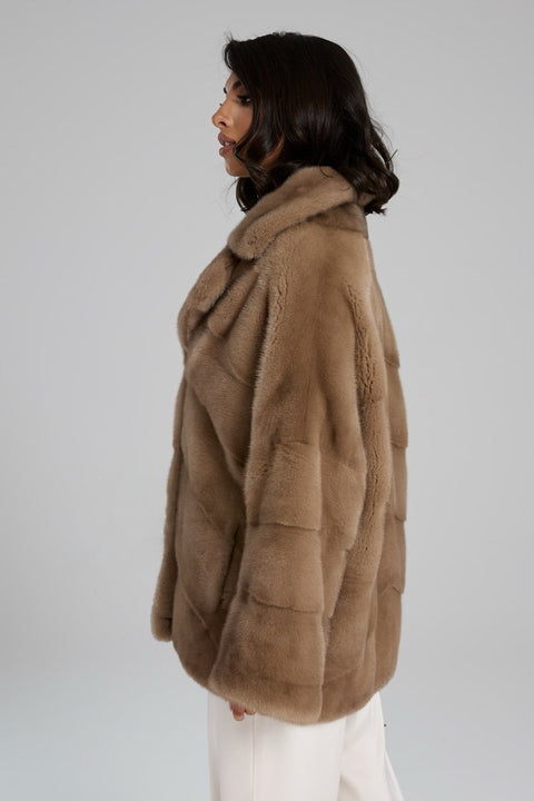 Short Mink Fur Coat
