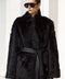 Manteau en peau lainée