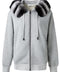 Luxurious Rex Rabbit Hoodie made from ultra-soft fur, featuring a detachable fur lining and front zip for versatile winter wear.
