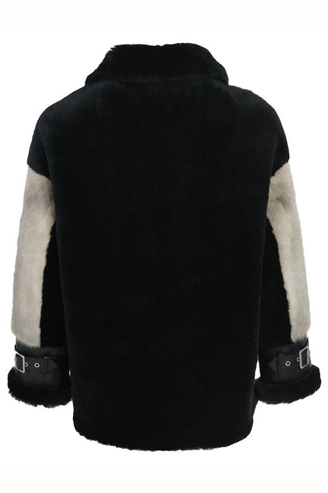 Lambskin Jacket with Mink Fur