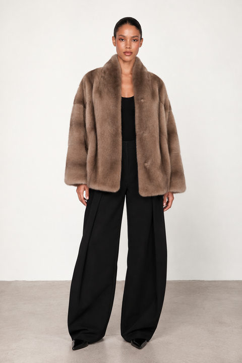Genuine Mink Fur Coat