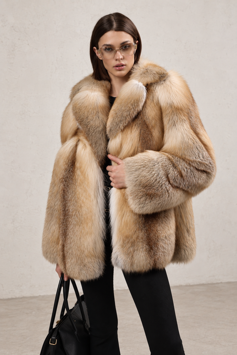 Gold Fox Fur Coat