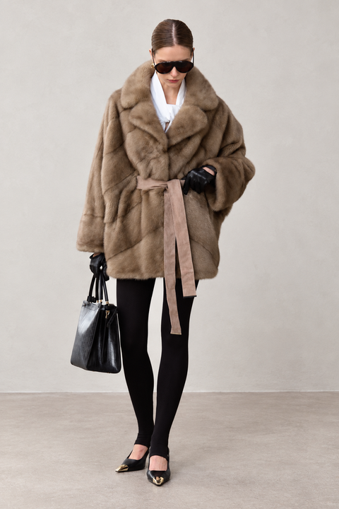 Relaxed Mink Fur Coat