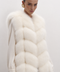 Gilet in volpe senza maniche