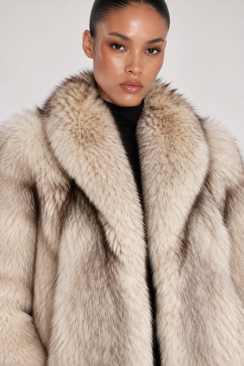 Genuine Fox Fur Coat
