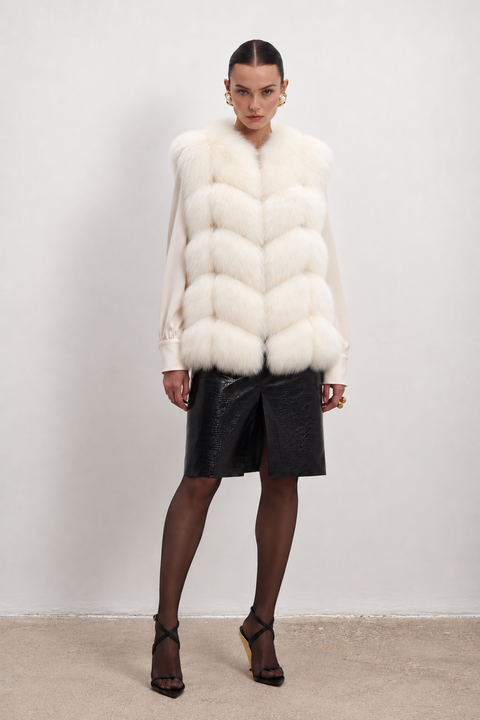 Sleeveless Fox Gilet
