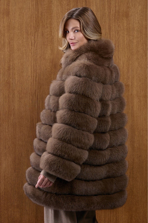Midi Fox Fur Coat