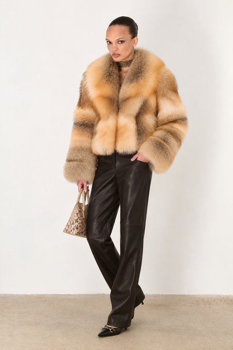 Gold Fox Fur Coat