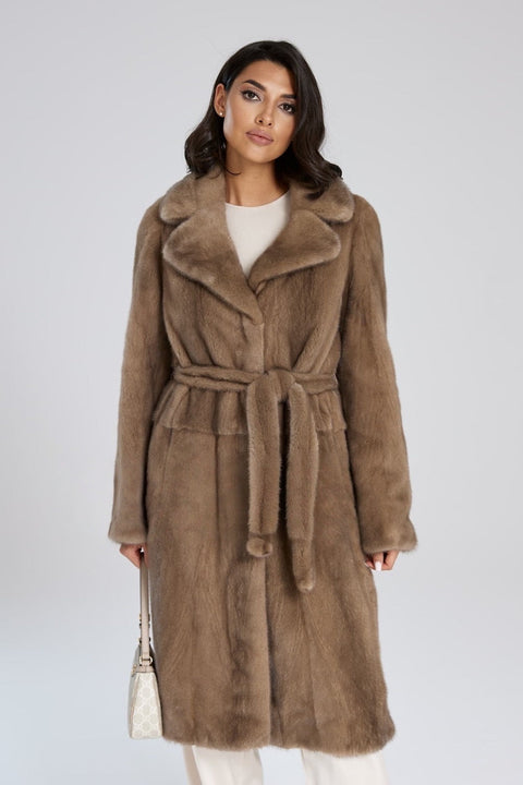 Midi Mink Fur Coat