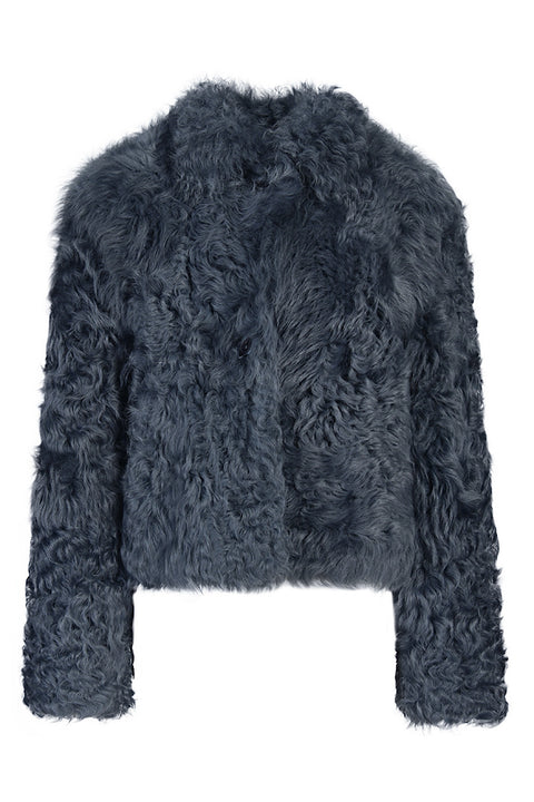Chaqueta de piel de oveja auténtica