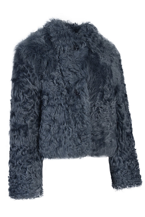 Chaqueta de piel de oveja auténtica