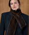 Brown Mink Fur Scarf