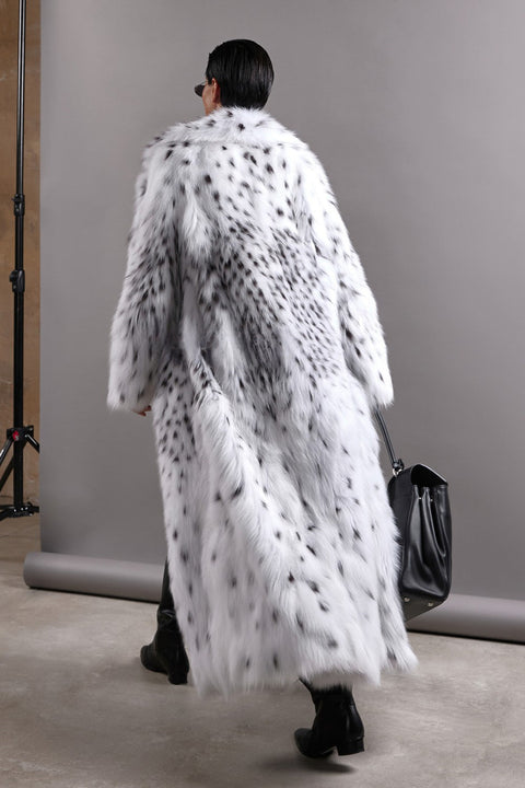 Lynx-Inspired Fox Fur Coat