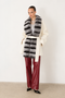 Cashmere Coat With Rex Rabbit