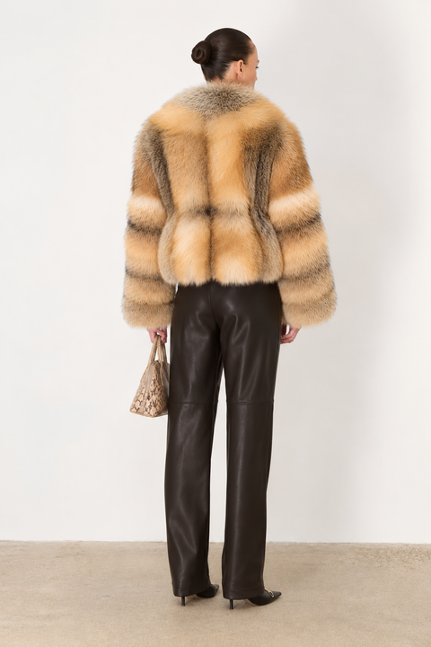 Gold Fox Fur Coat