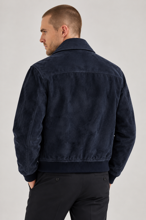 Veste en véritable peau d’agneau