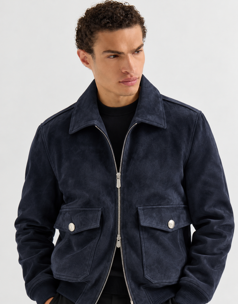 Veste en véritable peau d’agneau