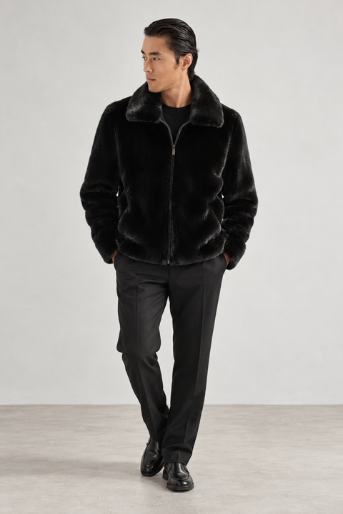 Echte Herrenjacke aus Vollmink