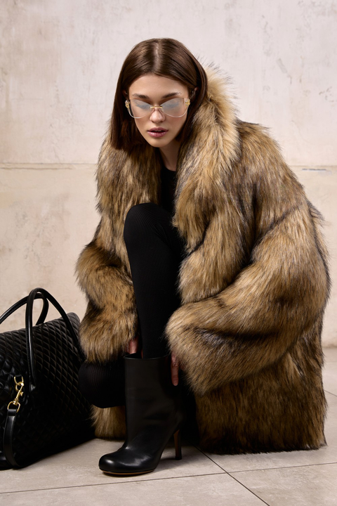 Oversized Faux Fur Coat